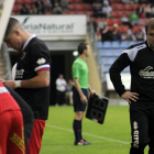 Arrasate en un momento de la segunda parte del partido de ayer ante el Albacete.-Diego Mayor