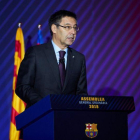 Josep Maria Bartomeu, durante una asamblea del Barça.-ALEJANDRO GARCÍA (EFE)