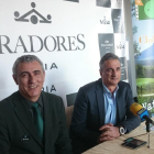 Pablo Calvo y José Luis Lázaro durante la presentación del IV Torneo Paradores.-D.S.