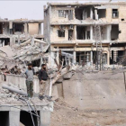 Destrucción en la ciudad siria de Deir Ezzor tras la ofensiva militar contra el Estado Islámico.-AFP