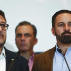 Francisco Serrano y Santiago Abascal, el pasado diciembre, en Sevilla.-JON NAZCA (REUTERS)