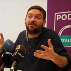 El secretario general de Podem, Albano-Dante Fachin, el 13 de febrero-RICARD CUGAT