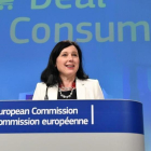 Vera Jourova, comisaria europea de Justicia-EMMANUEL DUNAND (AFP)