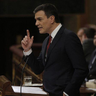 El presidente del Gobierno, Pedro Sánchez-