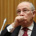 Rodrigo Rato en la Comisión de investigación sobre la crisis financiera en España.-JUAN MANUEL PRATS
