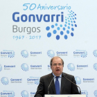 El presidente de la Junta de Castilla y León, Juan Vicente Herrera, interviene en el acto de celebración del 50 Aniversario de Gonvarri Burgos-ICAL