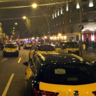 Los taxistas ocuparon la Gran Vía de Barcelona el pasado mes de julio.-SERGIO LAINZ