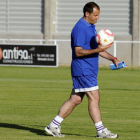 El conjunto adnamantino durante un entrenamiento. / ÚRSULA SIERRA-