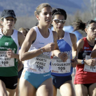 Marta Pérez, durante una de las pruebas de campo a través este invierno.-LUIS ÁNGEL TEJEDOR