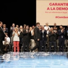 Carles Puigdemont, en el acto en el Teatre Nacional de Catalunya para presentar la ley del referéndum, el 4 de julio.-JULIO CARBÓ