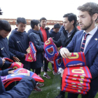 La selección de China fue recibida en Los Pajaritos de cara a su participación en el torneo.-Luis Ángel Tejedor
