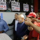 Lula en la sede del sindicato metalúrgico.-AP / NELSON ANTOINE