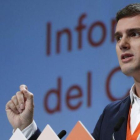 Albert Rivera, durante su intervención en la asamblea general de Ciudadanos.-EFE / ZIPI