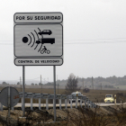 Señalización de radar en Villarciervos. HDS