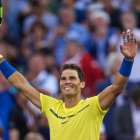 Rafael Nadal celebra la victoria en Montreal.-ANDRÉ PICHETTE (EFE)