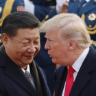El Gobierno chino publicó un informe sobre las tensiones comerciales con Estados Unidos.-ANDY WONG (AP)