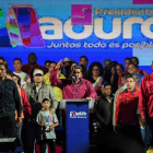 Maduro celebra la victoria.-FEDERICO PARRA