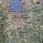 Mapa de localización informática del voto de Murcia capital en las primarias de Ciudadanos para las elecciones autonómicas en aquella comunidad. /-TECNOPERITACIONES