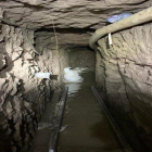 Interior de un túnel clandestino en la frontera de México y los EEUU.-EFE