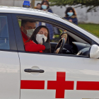Voluntarios de Cruz Roja en Soria. MARIO TEJEDOR