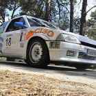 Un vehículo en el Rallyesprint Navaleno-Canicosa. / VALENTÍN GUISANDE-