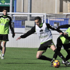 Julio Álvarez y Acuña en un entrenamiento de esta semana en la Ciudad Deportiva.-Valentín Guisande