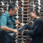 La alumna, en Intervención de Armas de la Comandancia de Soria. HDS