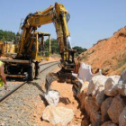 Obras en la Soria-Torralba, en una imagen de archivo. ÚRSULA SIERRA-