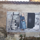 Mural dedicado a las Madres y su legado realizado por la artista Julita Romera en Duruelo de la Sierra. HDS