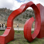 Una de las esculturas del I Simposio de Escultura Ciudad de Soria, obra de Ricardo González-HDS