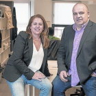 El inversor Carlos Blanco y la consejera delegada de Conector, Elisabeth Martínez.-MARC SÁNCHEZ