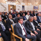 Representantes de la oposición siria durante el encuentro en Riad.-AFP