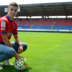 David Concha demostró ante el Elche que es un jugador que le puede dar muchas alegrías al ataque del Numancia esta temporada.-Álvaro Martínez