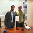Enrique Rubio e Isaac Moreno, en la presentación del libro.-HDS