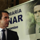 José María Aznar, en la presentación de su libro, en una foto de archivo.-DAVID CASTRO