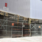 Imagen actual de las instalaciones del mercado provisional que serán recepcionadas a primeros de septiembre. / ÁLVARO MARTÍNEZ-