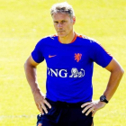 Marco van Basten, en un entrenamiento con la selección holandesa.-AFP / ROBIN VAN LONKHUIJSEN