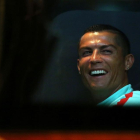 Cristiano Ronaldo, a la llegada a Rusia para disputar la Copa Confederaciones.-AFP