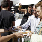 Una degustación de productos sorianos cerró la séptima edición de la Feria Ganadera.-DIEGO MAYOR