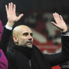 Pep Guardiola, durante un partido con el City.-RUI VIEIRA (AP)