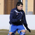 Miguel Bedoya durante un entrenamiento del equipo. / VALENTÍN GUISANDE-