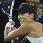 La tenista española Garbiñe Muguruza, durante el torneo de tenis de Wuhan (China).-AFP / FRED DUFOUR