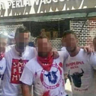Fotografía de la pandilla de amigos conocida como la Manada, acusados de una violación múltiple que se está juzgando en Pamplona.-