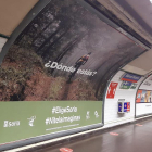 Metro de Madrid con la campaña.