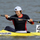Yasuhiro Suzuki, en su kayak, en los Juegos Asiáticos del 2010.-KYODO