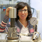 Miriam Rueda, investigadora de la Universidad de Valladolid, en las instalaciones de la Residencia Alfonso VIII.-J.M.LOSTAU