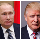 Los presidentes de Rusia, Vladimir Putin, y de EEUU, Donald Trump.-REUTERS