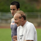 Manuel Olmedo y Enrique Pascual en un entrenamiento. / F. S.-