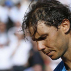 Rafael Nadal, durante el partido contra Novak Djokovic en cuartos de Roland Garros.-Foto: AFP / PATRICK KOVARIK