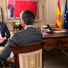 Sánchez, en su entrevista con TVE.-EFE